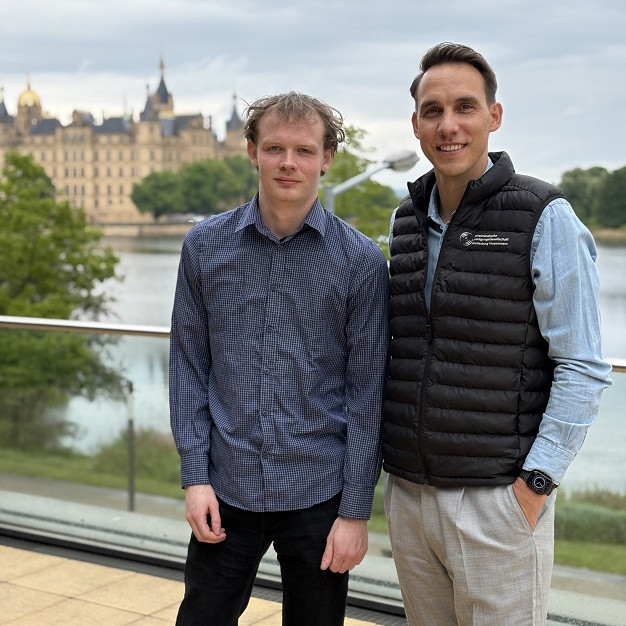 Tiberius Treppner (Halbestunde) mit Johannes Dahl (MBG MV) (Foto: MBG MV).