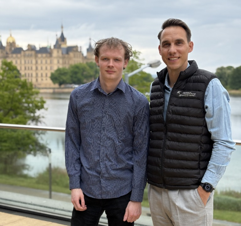 Tiberius Treppner (Halbestunde) mit Johannes Dahl (MBG MV) (Foto: MBG MV).