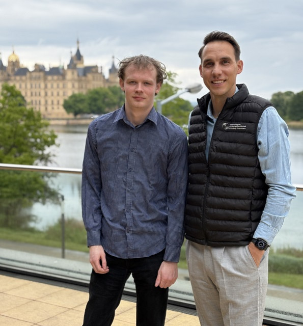 Tiberius Treppner (Halbestunde) mit Johannes Dahl (MBG MV (Foto: MBG MV).